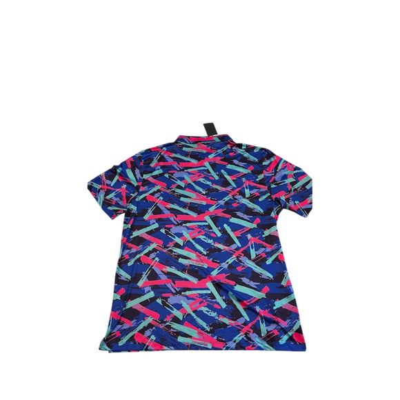 YATTA Mens 8-Track Printed Golf Polo Shirt Size: XXLARGE - Picture 2 of 5